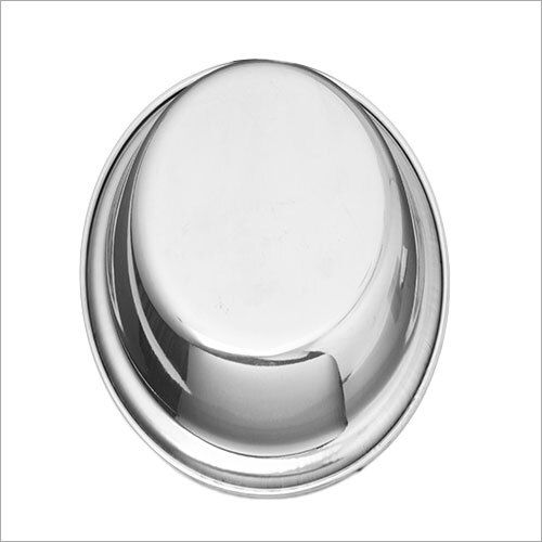 सिल्वर दही वड़ा प्लेट