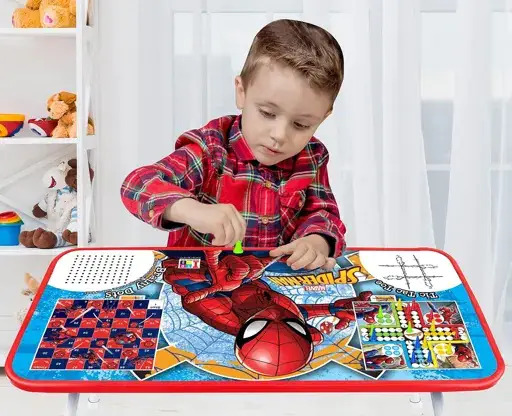 Multi Color Spider Man Study Table