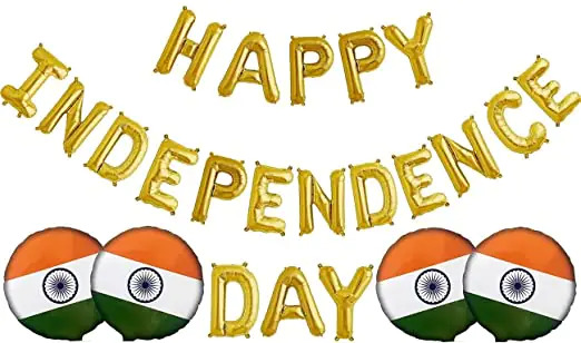 Multi Color Independence Day Patriotic Foil Balloons