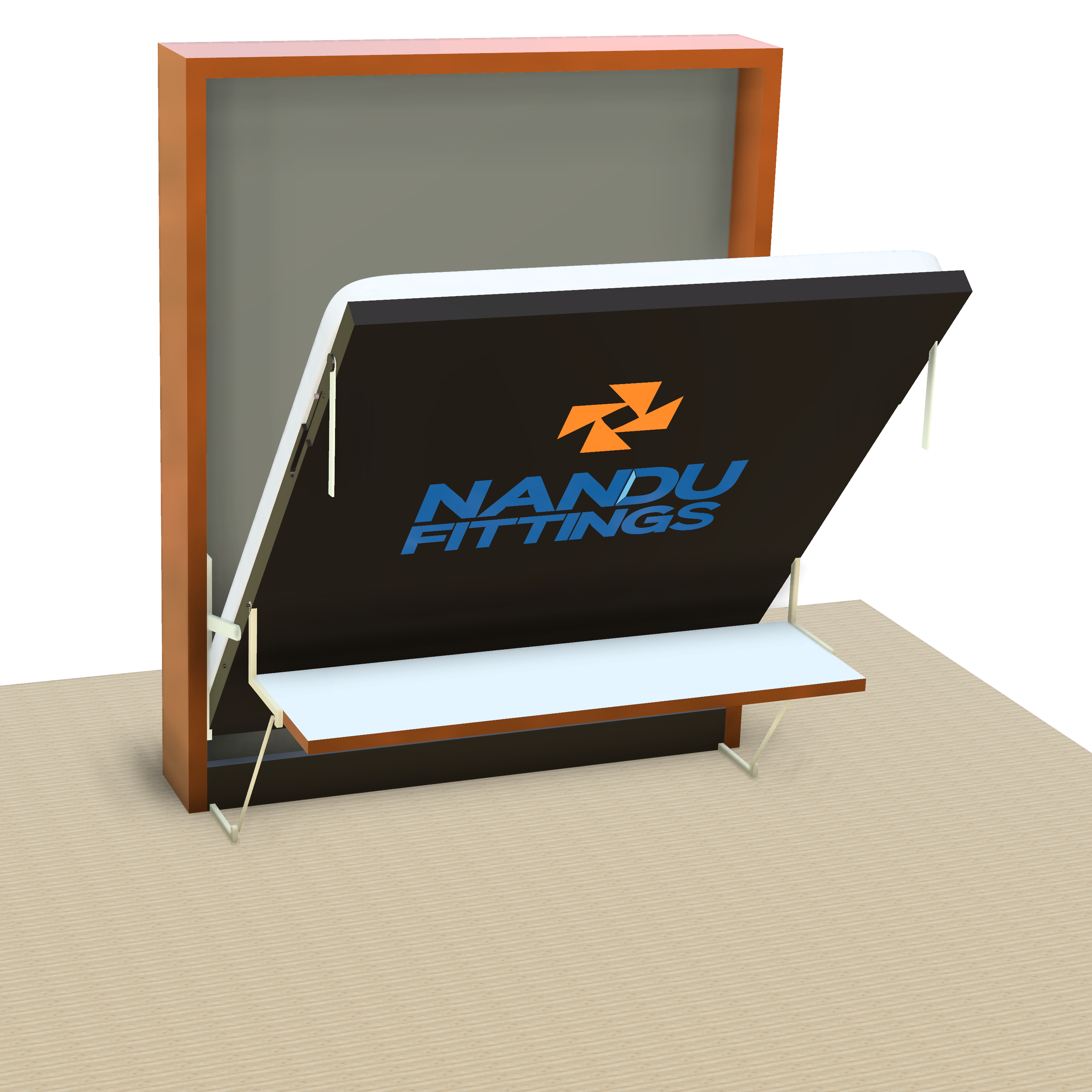 Wall Bed Double With Study Table