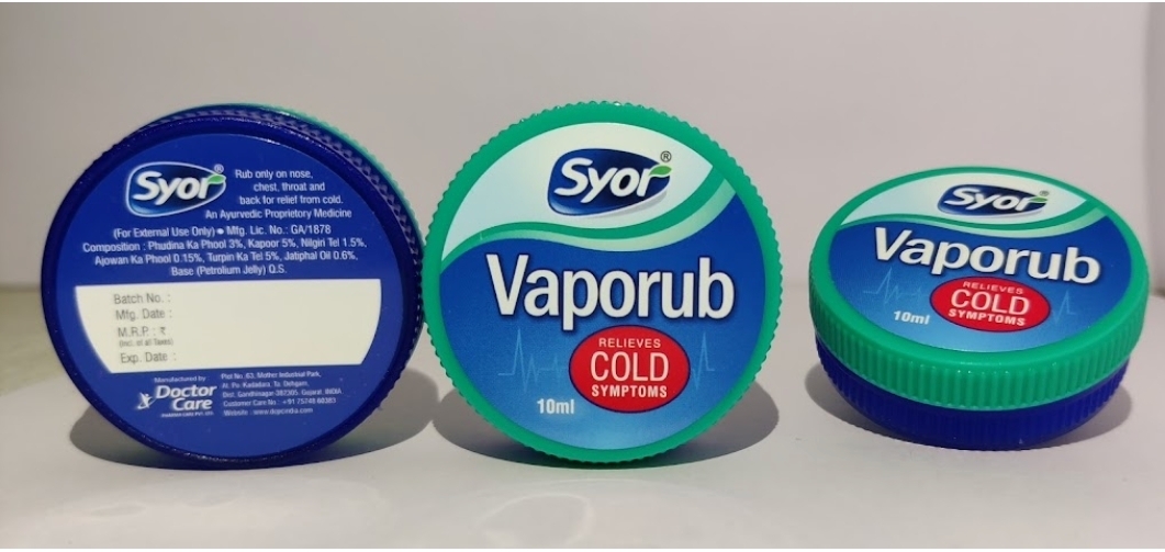 Material Color Is White Syor Vaporub 10ml
