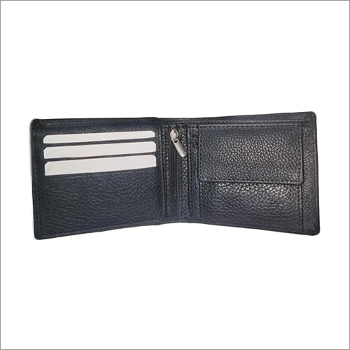 Men Slim Black Leather Wallet - Leather Material, Multiple Sizes & Designs Available, Modern & Plain Options, Lightweight & Easy To Carry