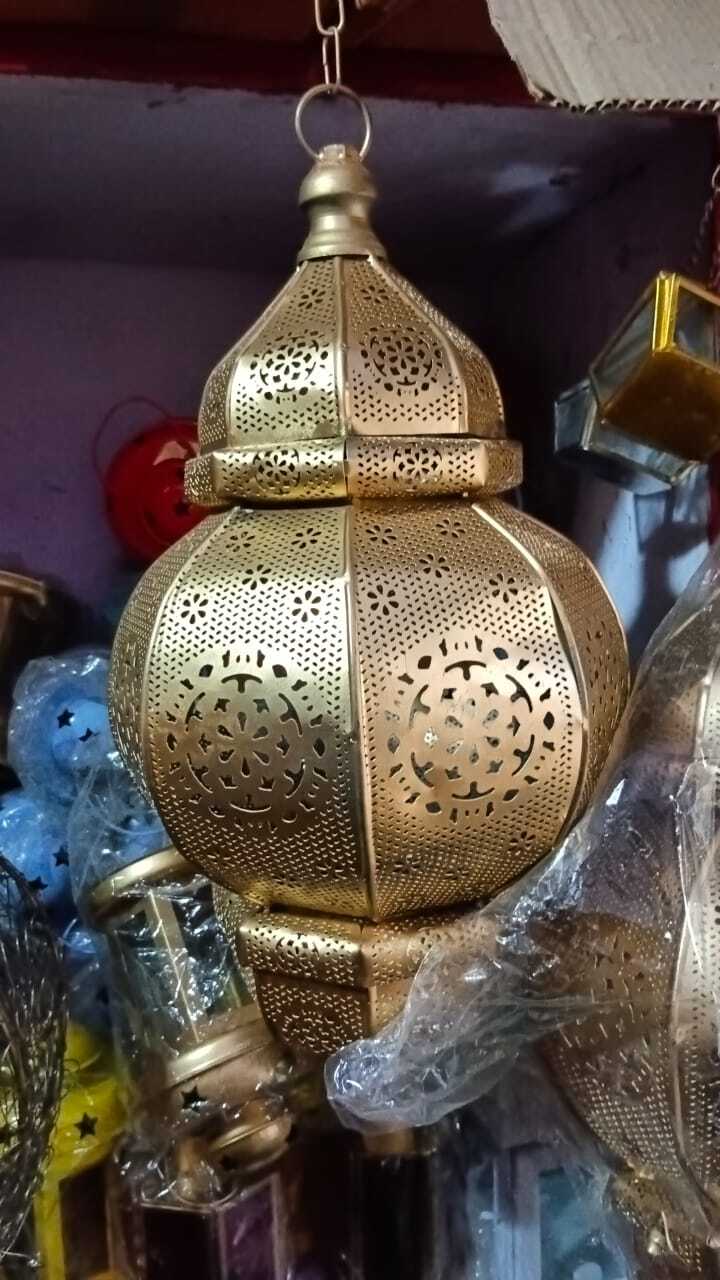 Arabian Hanging Lantern - Color: Golden And Black