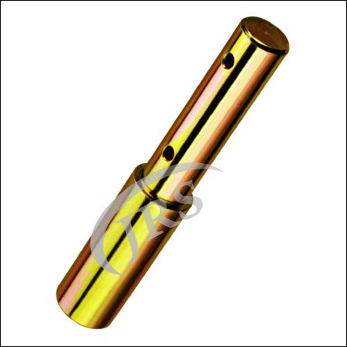 Tractor Implement Pin - Galvanized Steel, Golden Finish | Durable and Reliable Linkage Part