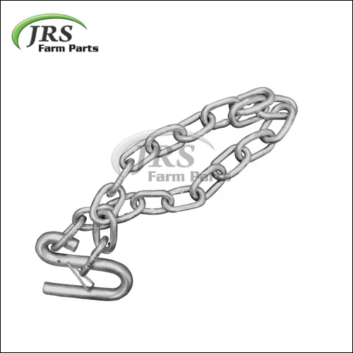 Trailer Safety Chain - Mild Steel, Silver | Gear Drive, Designed for Agricultural Use in Harvesters, Durable and Versatile for Secure Connectivity