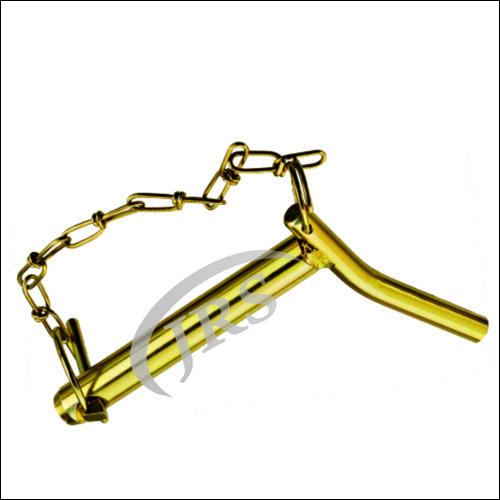 Bent Handle Hitch Pins - Steel, Painted Finish | Golden & Silver Color Variants For Tractor Linkage Applications