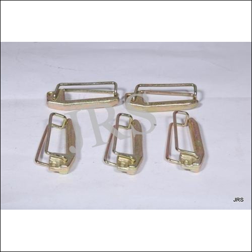 Forged Lynch Pin - Steel Material, Painted Surface Finish, White and Yellow Color | Durable Tractor Linkage Parts
