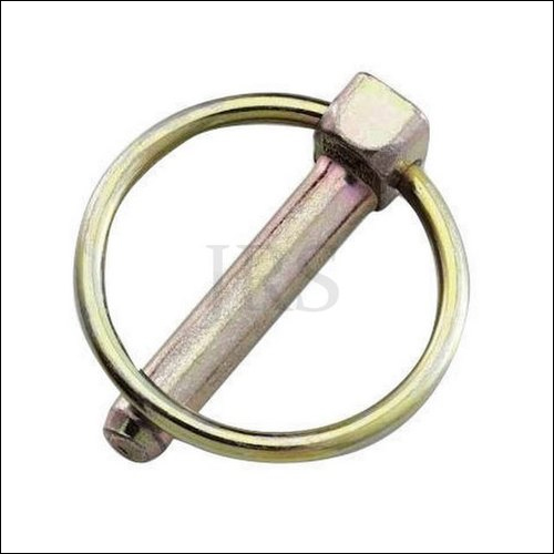 Lynch Pin - Steel Material, Golden & Silver Color | Painted Finish for Tractor Linkage Parts
