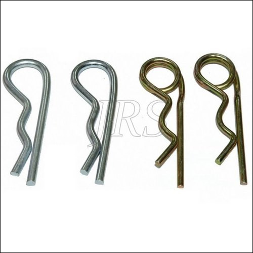 R Pin Single And Double Spire - Steel, Golden & Silver | Painted Finish, Tractor Linkage Parts, Suitable for Various Linkage Applications