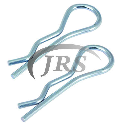 R Pin - Steel Material, Painted Surface Treatment | Silver Color, Ideal for Tractor Linkage Parts