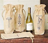 जूट बैग्स वाइन के लिए