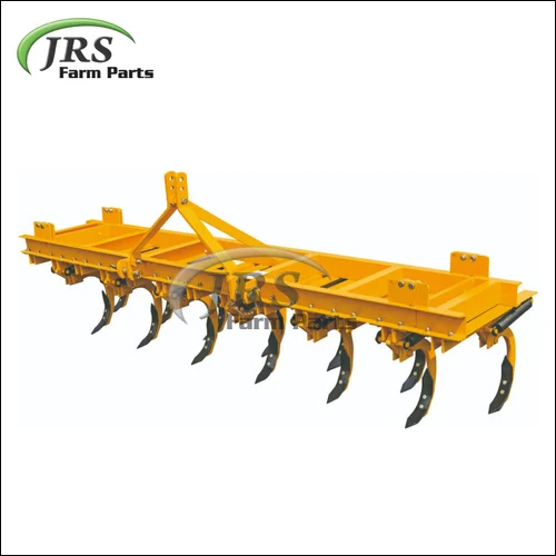 Spring Loaded Tiller - Mild Steel, Yellow | Agricultural Tool For Efficient Harvesting