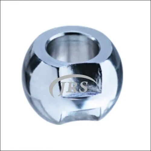 Tractor Ball With Cut - Mild Steel, Golden & Silver Paint Finish | Durable Tractor Linkage Part for Reliable Performance