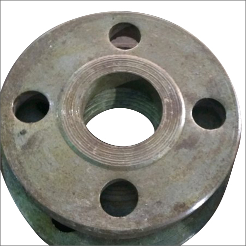 Industrial Mild Steel Flanges - Customized Size, Round Shape | Galvanized Surface Finish, Industrial Grade, Stainless Steel Material