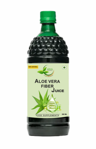 Aloe Vera Fiber Juice - Herbal Juice, 500ml Bottle | Bitter Taste, Rich in Antioxidants, Contains Essential Amino Acids and Vitamins A, B, C, E