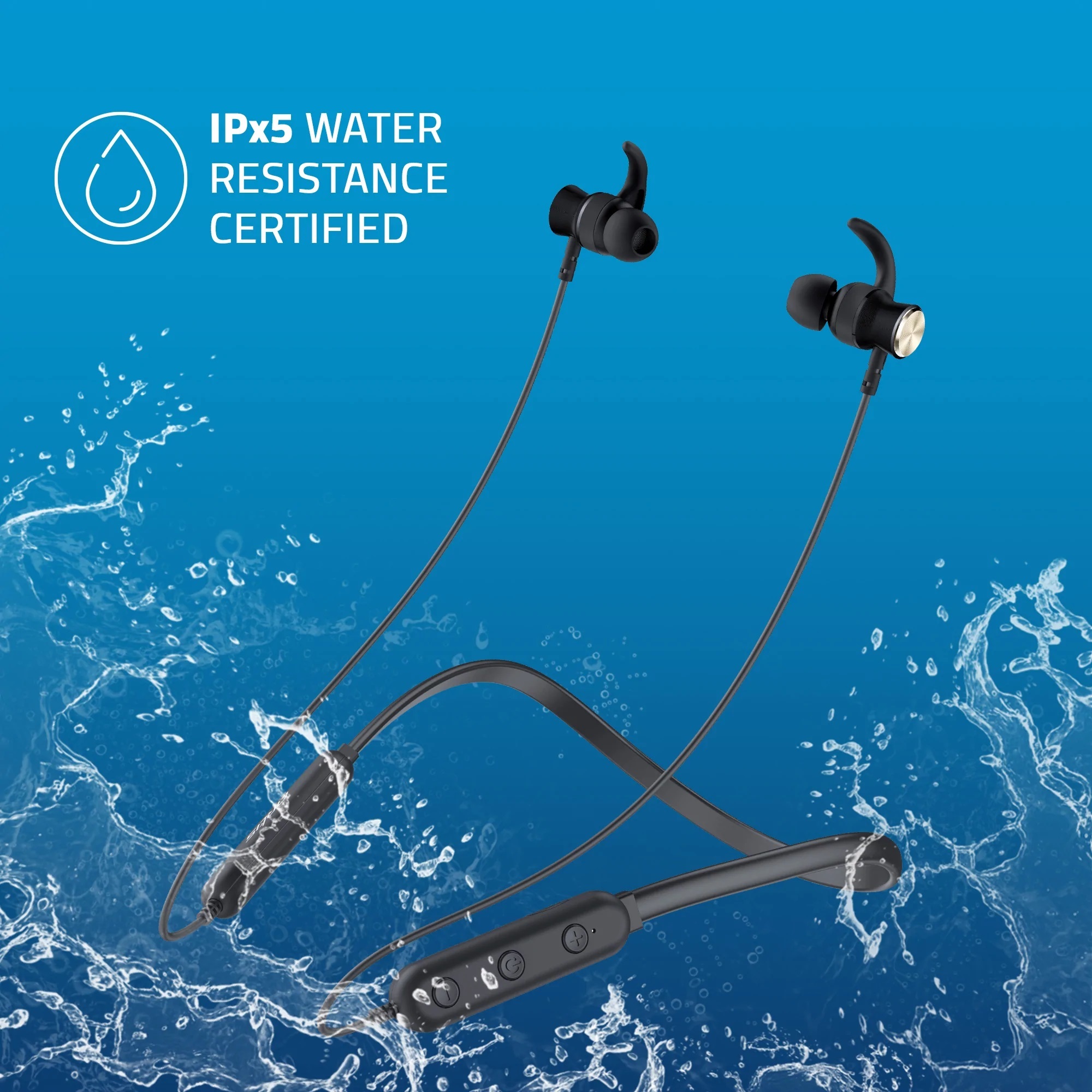 Be930m Wireless Bluetooth Neckband - 110x30x25mm, Red & Black | Exceptional Clarity, Dual Device Pairing, Powerful Bass, Ipx5 Water Resistance, Hands-free Calling, 8 Hours Playback, 10 Hours Talk Time