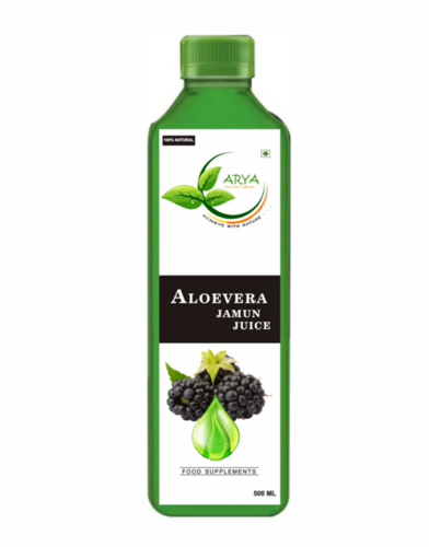 Aloevera Jamun Juice - 500ml Bottle | Anti-Diabetic Support, Cardiovascular Health, Immunity Boosting, Skin Wellness, Bitter Flavor