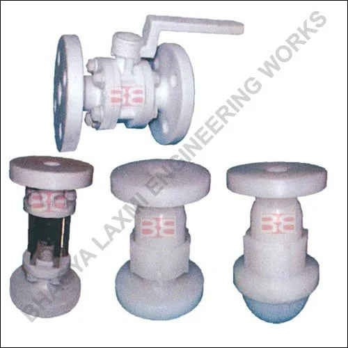 Flanged Plastic Ball Valve - High Density Polypropylene, Various Sizes , White Color, Industrial Use, Suitable for Corrosive and Non-Corrosive Systems