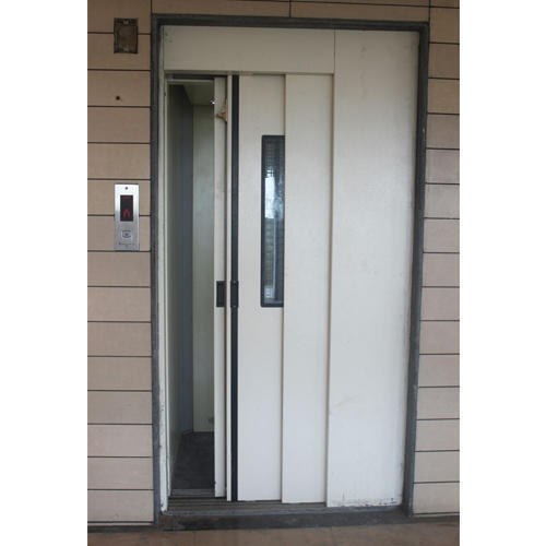 Krisha Engineering Manual Door Passenger Lift - Material: Stainless Steel