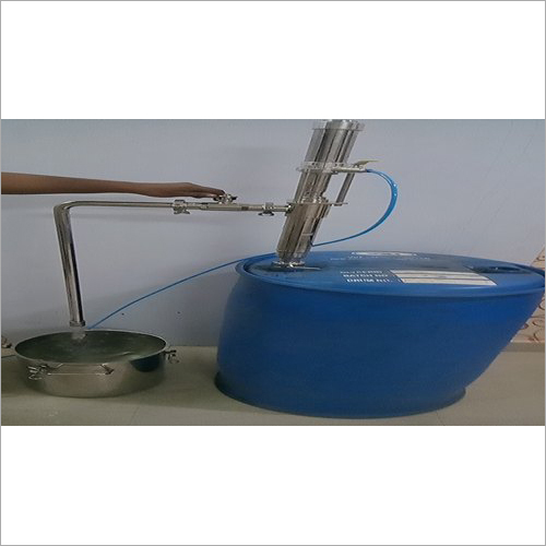 Gray Air Operated Barrel Pump Ss 316 Gmp Model Apsv51