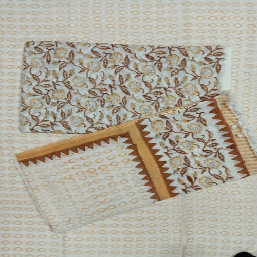 कैज़ुअल फ्लोरल मल्टी कलर सूट सेट दुपट्टे के साथ कॉटन कैम्ब्रिक फ़ैब्रिक के साथ