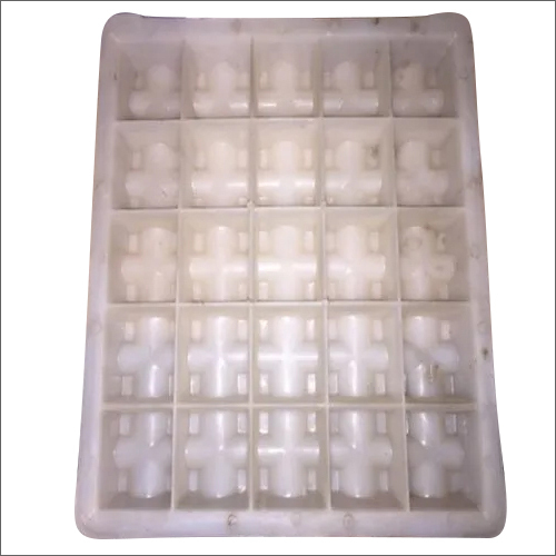 Cover Block Mould - Plastic Material, Customized Sizes | White Color, Injection Moulding Technique, Designed for Column and Beam Spacing