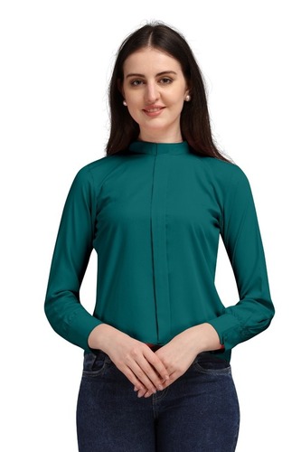 WESTERNS TOP - American Crepe Fabric, Sizes S to XXL, 4 Color Options | All-Season Western Dress, Customizable Fit, Indian Ethnic Design