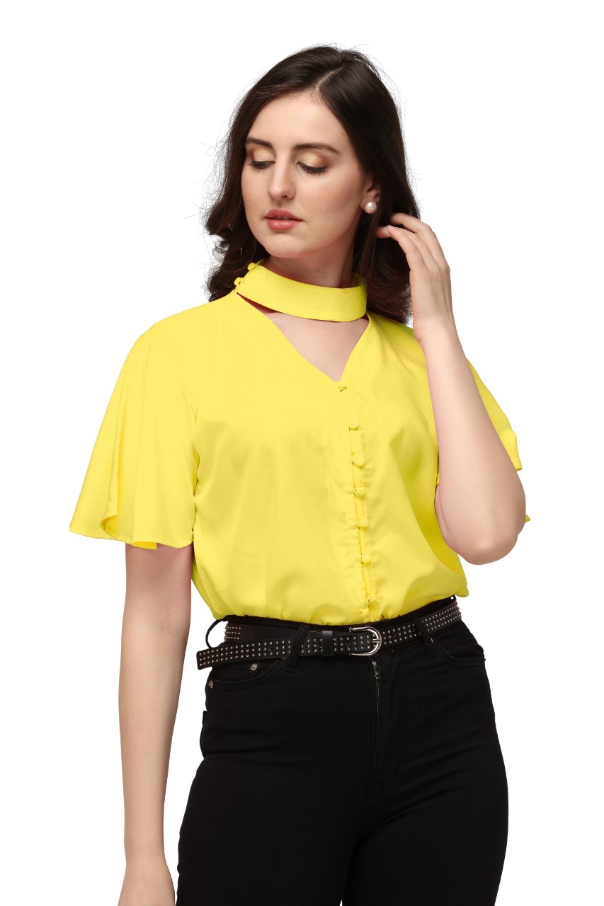 Westerns Top - American Crepe Fabric, Sizes S To Xxl, 4 Color Options | All-season Western Dress, Customizable Fit, Indian Ethnic Design