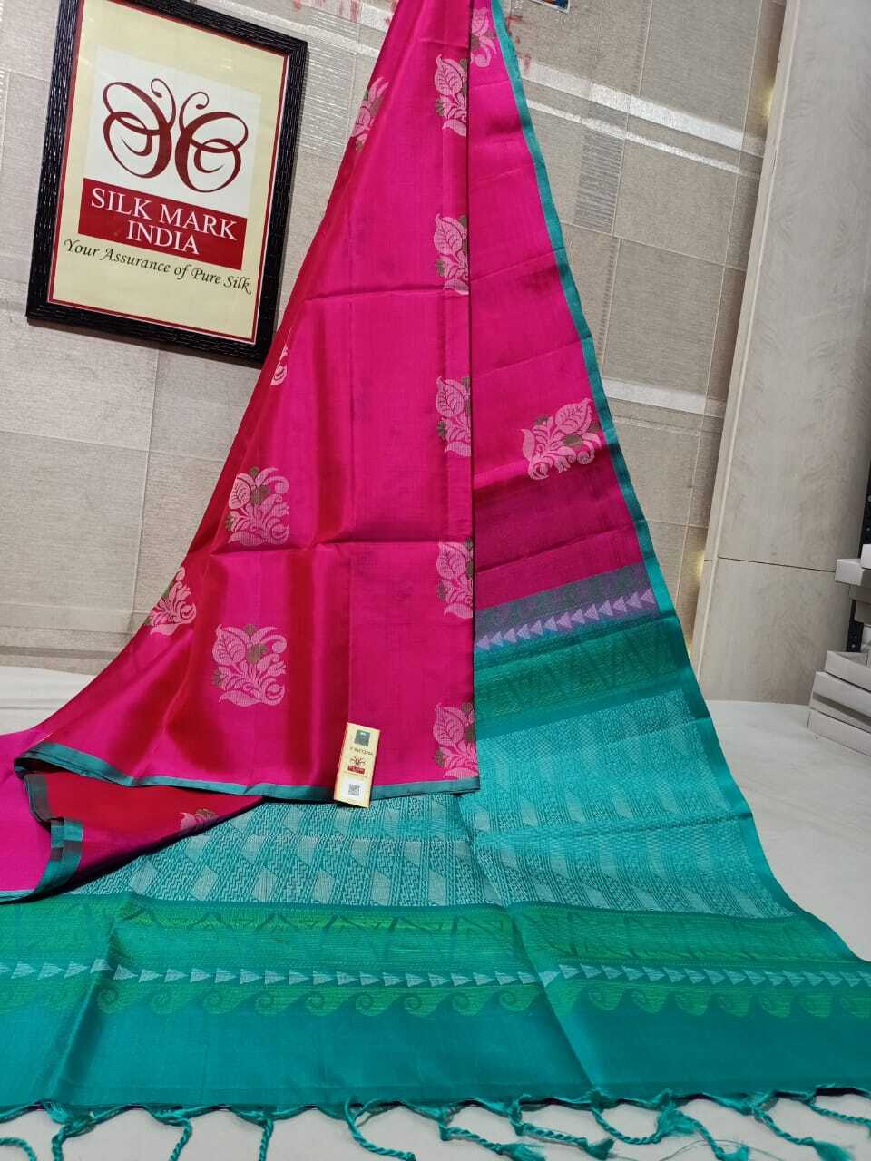 Pink Traditional Pure Kanjivaram Soft Handloom Silk Saree