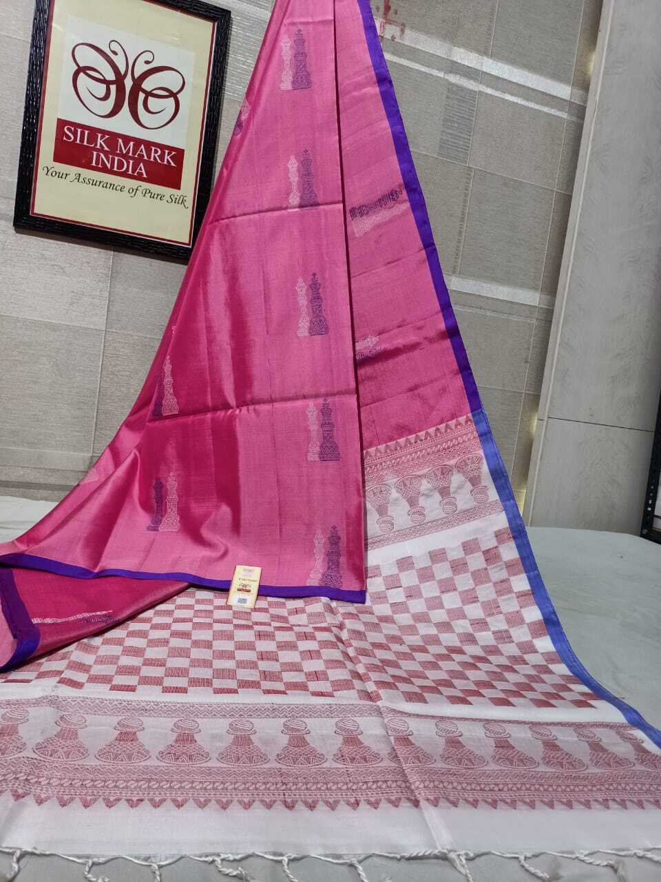 Pink Traditional Pure Kanjivaram Soft Handloom Silk Saree