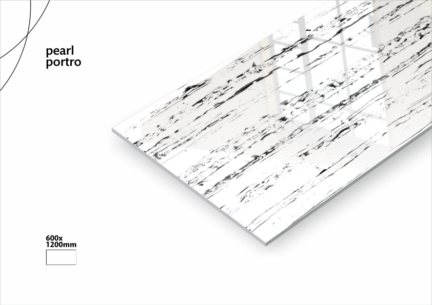 Glossy Tiles 600x1200 Mm - Porcelain, 600x1200 Mm, Beige, Blues, Cream, Grays, Multi Color, Vitrified Tiles, Non-slip, Wear-resistant, Antibacterial, Polished Finish