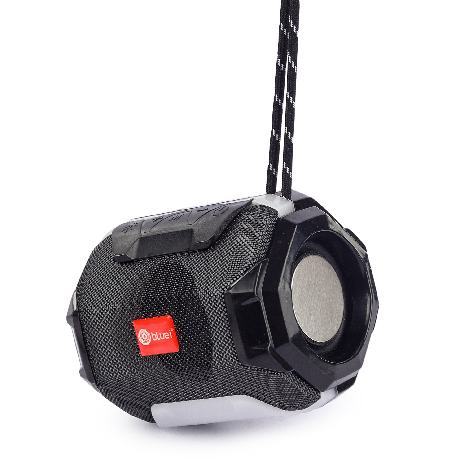 Black Bluei Rocker R8 5w Power Output Multi Connectivity Heavy Bass Portable Bluetooth Speaker With Tws Function