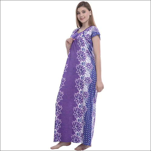 Ladies Hosiery Print Pipin Nighty