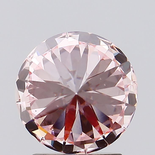 Round 2.09ct Fancy Vivid Pink Vs2 Igi Certified Cvd Lab Grown Diamond Ec3518 Diamond Carat: 2.09 Carat