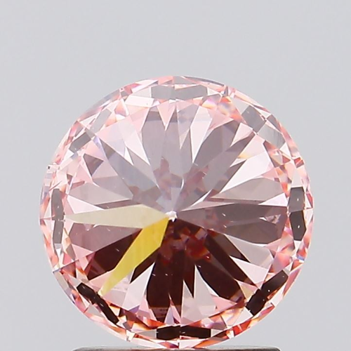 Round 2.00ct Fancy Vivid Pink Vs2 Igi Certified Cvd Lab Grown Diamond Ec3519 Diamond Carat: 2.00 Carat