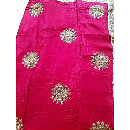 Pink Georgette Zari Ladies Saree