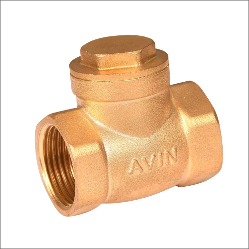 Non Return Screwed Valve - Metal, Various Sizes Available | Medium Pressure Application, Polished Surface Finish