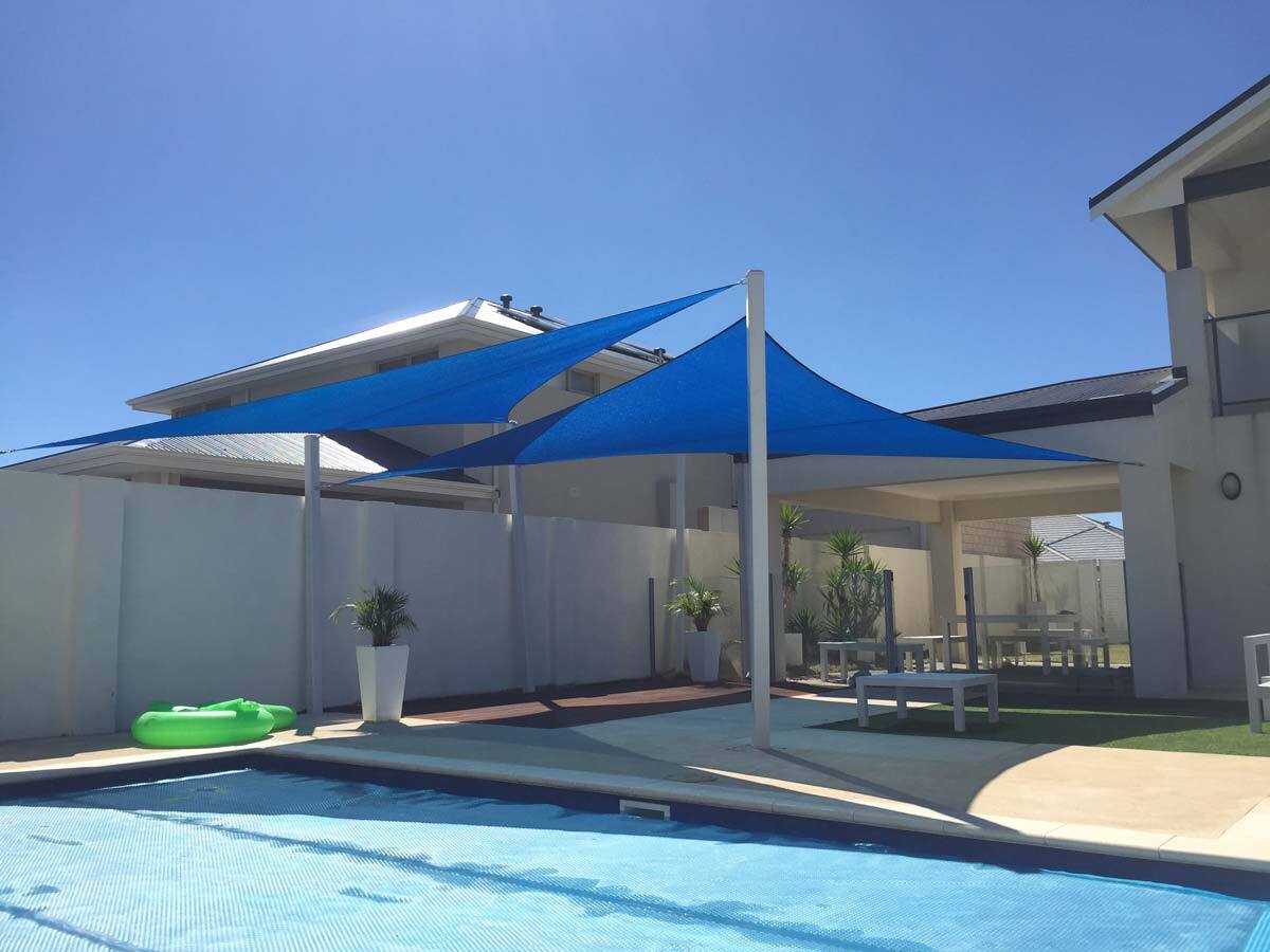 Swimming Pool Cover Nets - Hdpe Material, 152.4mm Dimensions, Regular Green/blue/beige Colors, Coated Finish, Uv Protection, 3-5 Year Usage & Warranty
