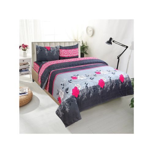 Printed Bed Sheets - 100% Cotton, Queen Size, Multi Colored | Quick Dry, 210 Thread Count, Zero Shrinkage, 2 Pillow Covers, Breathable