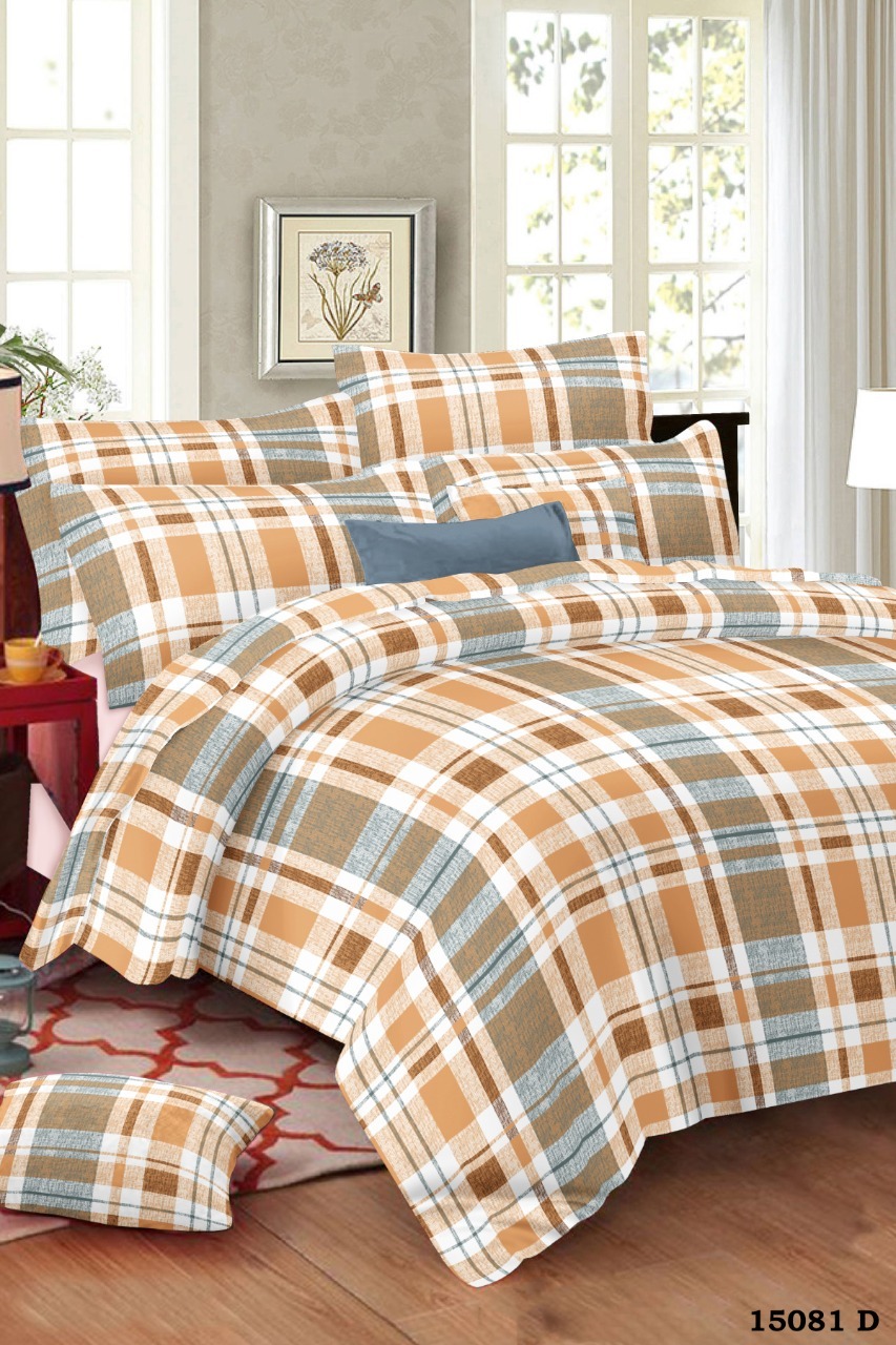 Washable Cotton Double Printed Bed Sheets