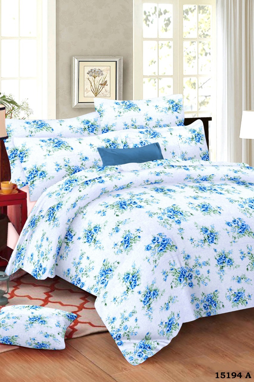 Washable Cotton Double Printed Bed Sheets