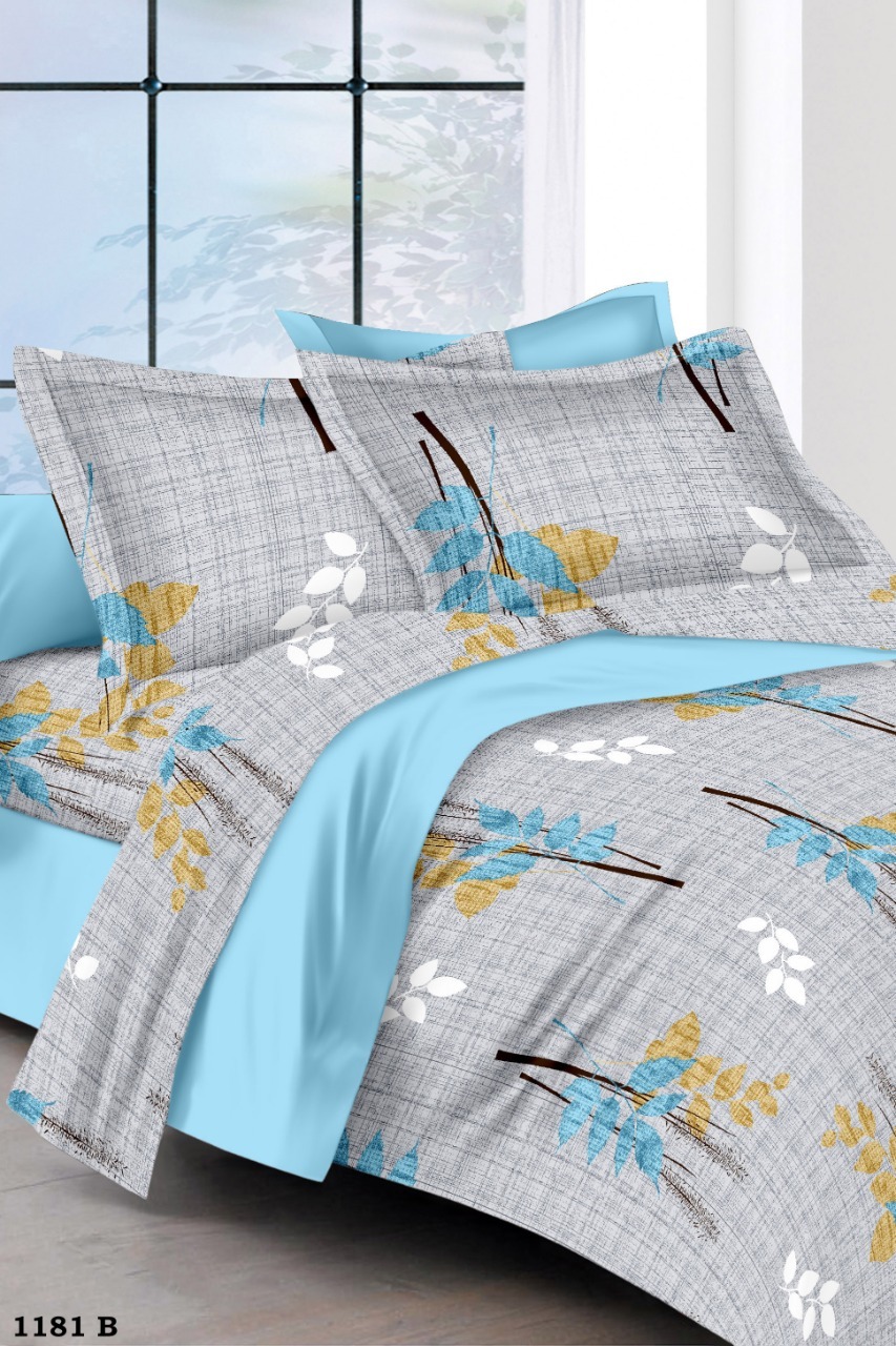 Washable Cotton Double Printed Bed Sheets