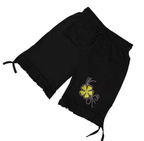 Embroidered Girls Cotton Shorts