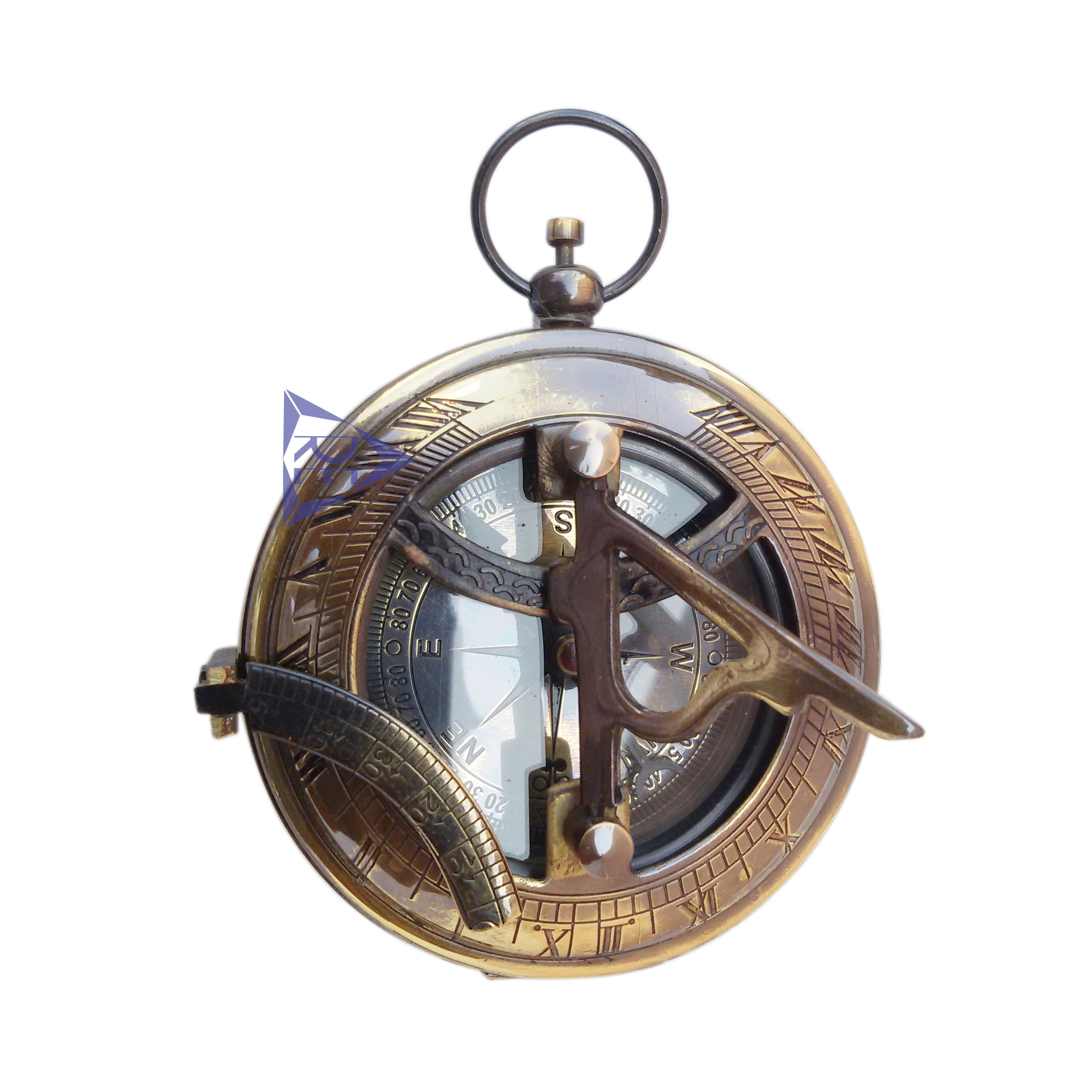 Handmade Nautical Marine Brass Case Compass