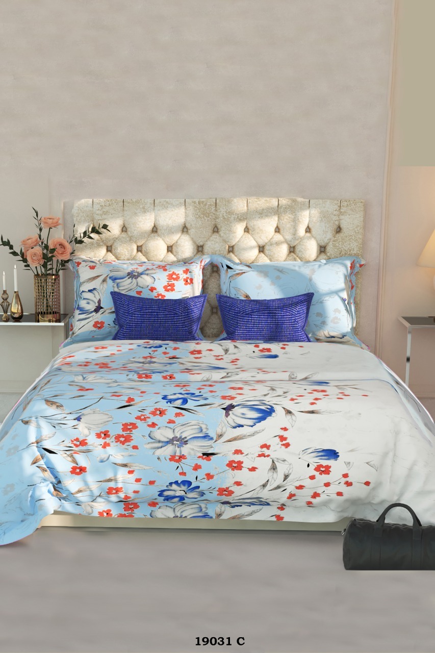 Grace Printed Cotton Double Bed Sheet