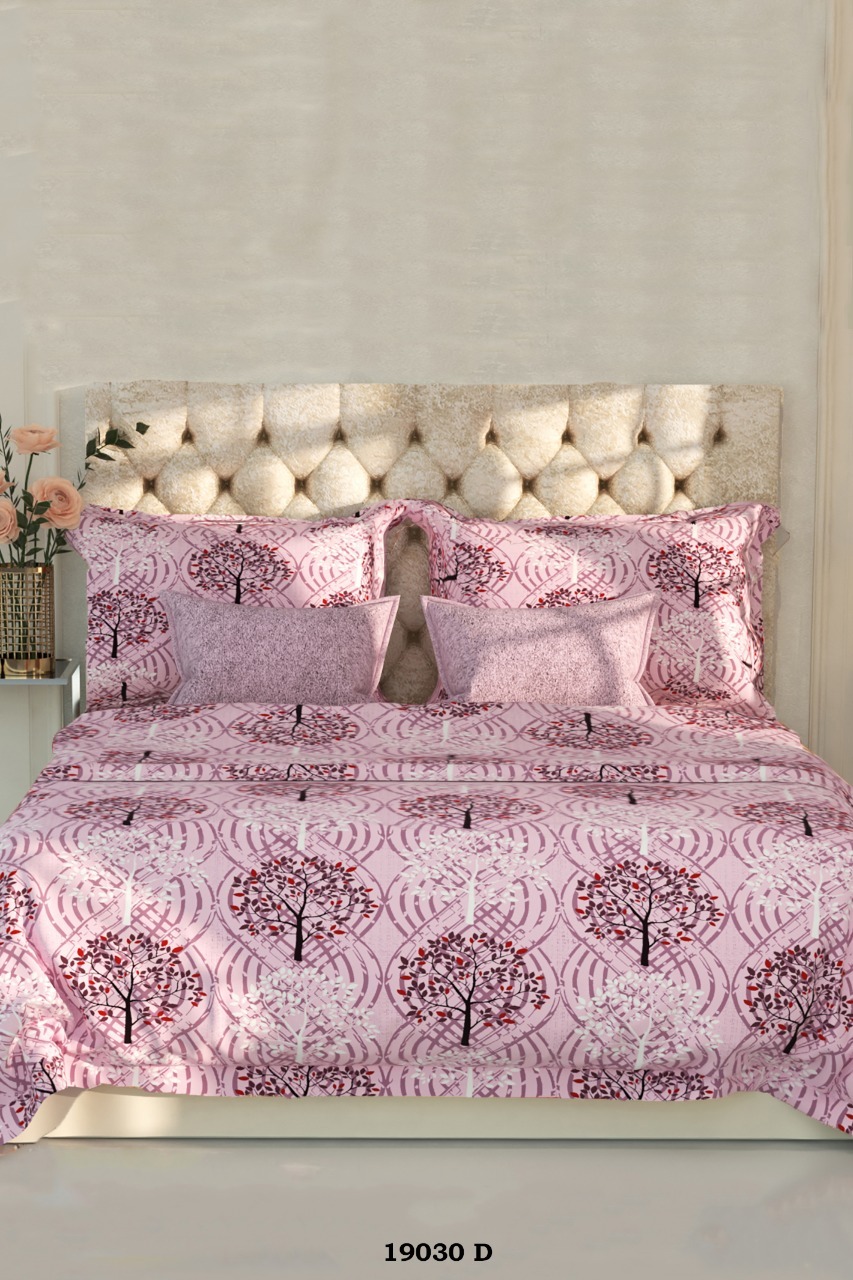 Grace Printed Cotton Double Bed Sheet