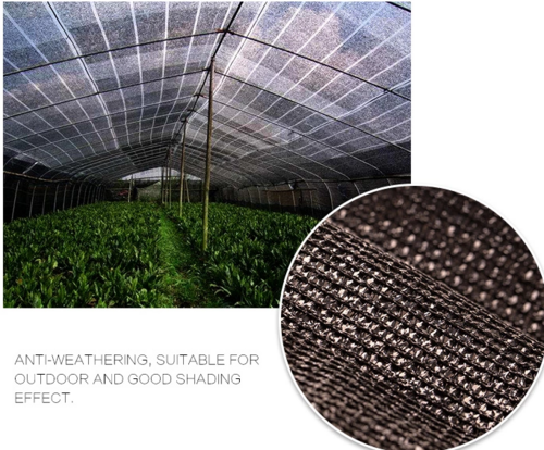 50% Black Shade Net - Hdpe Material, Max Width 6 Mt., Customized Length, Uv Stabilized Coating, Available In Black, Green, Beige & More