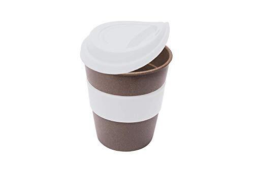 Bamboo Mug - Bamboo Fiber, 350ml Size, White/blue/green/red/orange/black Colors | Bpa Free, Eco Friendly & Reusable, Cushioned Silicon Hand Grip