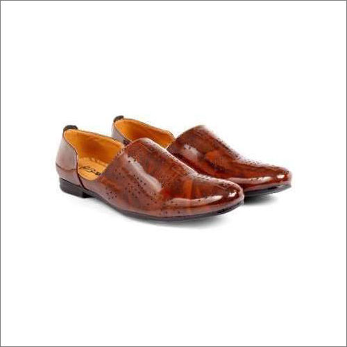 Brown Mens Plain Semi Formal Shoes