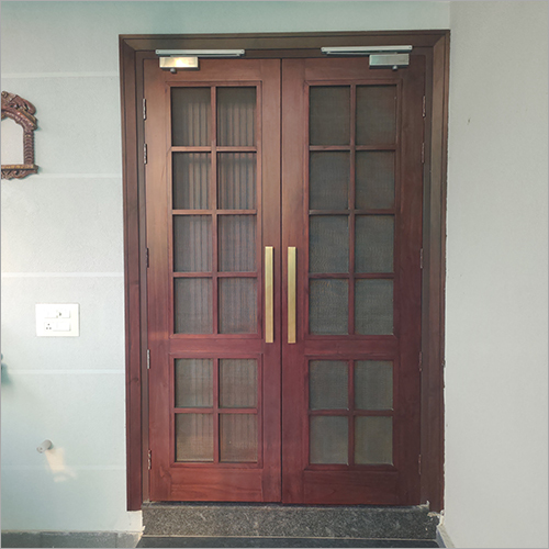 Color Coated Galvanized Pressed Steel Door Frames - Stainless Steel, Aesthetic Wood Finish Coating | Moisture & Termite Resistant, Advanced Machining Technology